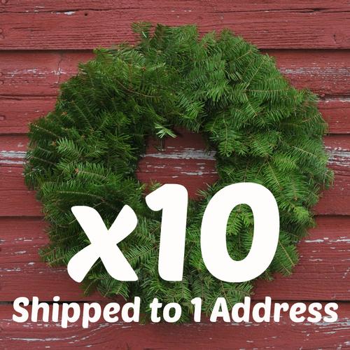 18” Wreaths Undecorated Balsam Wreaths x10 ($21.00 each)